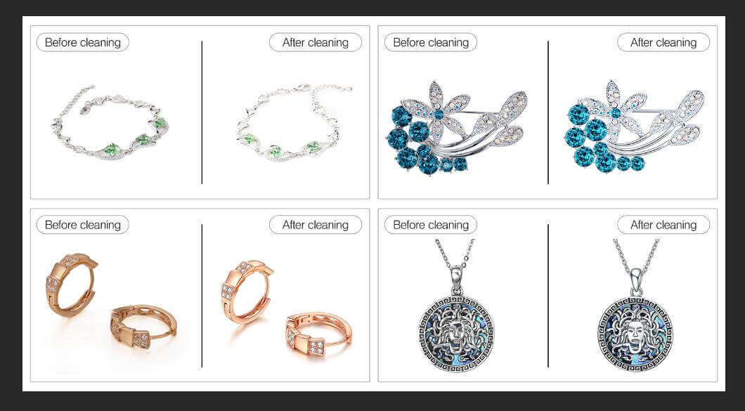 珠寶首飾的清洗結(jié)果對比
