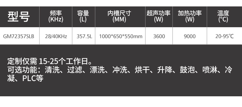 冠博仕工業(yè)防爆超聲波清洗機(jī) | 雙頻率28/40kHz | 防爆電箱+防爆控制器+防爆電纜線 +防爆泵