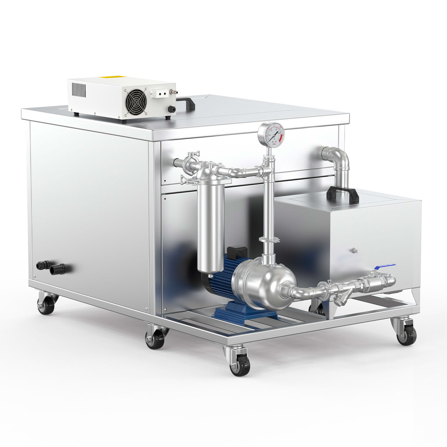 冠博仕GM72360L單槽過濾循環(huán)超聲波清洗機(jī) | 360L/3600W | 工業(yè)級(jí)除油除銹設(shè)備可清洗桿角件、角碼、彎管、墊片